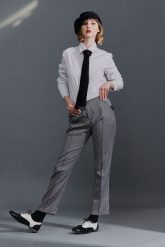 Spodnie Cygaretki. Rurki damskie Hultaj Polski, bez wzorów, z wełny. Za 419.00 zł.