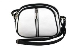 Listonoszka biała BARBERINI'S skórzana 03-32. Białe shopper bag Barberinis, bez wzorów, ze skóry, na ramię, bez dodatków. Za 172.99 zł.