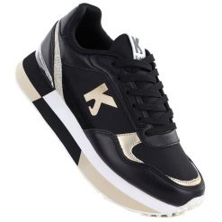 Skórzane półbuty damskie sportowe czarne Kobbo 100102. Czarne półbuty damskie Kobbo, bez wzorów, ze skóry, bez obcasa, bez zapięcia. Za 219.99 zł.