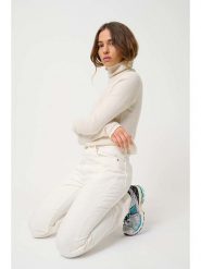 AUTHENTIC CASHMERE Kaszmirowy golf "Linda" w kolorze kremowym rozmiar: M. Brązowe golfy damskie AUTHENTIC CASHMERE, m, bez wzorów, z kaszmiru, bez ramiączek. Za 563.95 zł.