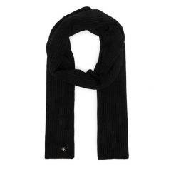 Szalik Calvin Klein. Czarne szaliki damskie Calvin Klein, bez wzorów. Za 329.99 zł.