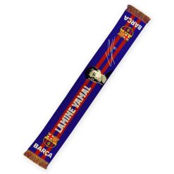 FC Barcelona 25-26, oficjalny szalik - podpisany, Lamine Yamal. Czerwone szaliki damskie FC BARCELONA, bez wzorów. W wyprzedaży za 105.56 zł.
