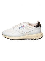 AUTRY Skórzane sneakersy "Reelwind Low" w kolorze biało-czarnym rozmiar: 35. Białe obuwie sportowe damskie AUTRY, z materiału, bez zapięcia. Za 338.21 zł.