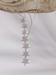 Lodie Silver Srebrny naszyjnik z cyrkoniami - dł. 43 cm rozmiar: onesize. Szare naszyjniki damskie Lodie Silver, z cyrkonią, srebrne. Za 77.45 zł.