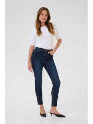 Kaffe Dżinsy - Slim fit - w kolorze granatowym rozmiar: W29. Niebieskie jeansy damskie Kaffe, z podwyższonym stanem. Za 104.99 zł.