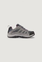 Buty alpinistyczne Kobieta COLUMBIA CRESTWOOD™ WATERPROOF. Szare obuwie trekkingowe damskie Columbia, z zamszu, bez zapięcia. Za 369.99 zł.