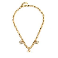 Zestaw naszyjnik i kolczyki Guess. Żółte naszyjniki damskie Guess, złote. Za 378.99 zł.