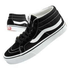 Buty sportowe trampki unisex Vans SK-8 Mid Ressure. Czarne trampki damskie Vans, bez wzorów, z jeansu, bez zapięcia. Za 199.00 zł.