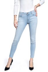SPODNIE DAMSKIE WRANGLER SKINNY LIGHTEN UP W28KJM173 112128283. Rurki damskie Wrangler, bez wzorów, z jeansu. Za 199.99 zł.