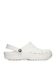 Crocs Klapki C-BAYA 10126-100 Biały. Białe klapki damskie Crocs, bez wzorów, z materiału, bez obcasa, bez zapięcia. Za 199.99 zł.