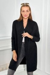 Sweter z rękawami typu nietoperz grafitowy. Szare swetry klasyczne damskie KESI, l, z wełny, bez kołnierzyka, plus size. Za 178.78 zł.