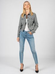 Guess Kurtka | W2GL15WEKU0 | Kobieta | Czarny, Biały. Białe kurtki damskie Guess, m, z aplikacjami, z elastanu, bez kaptura. W wyprzedaży za 359.00 zł.