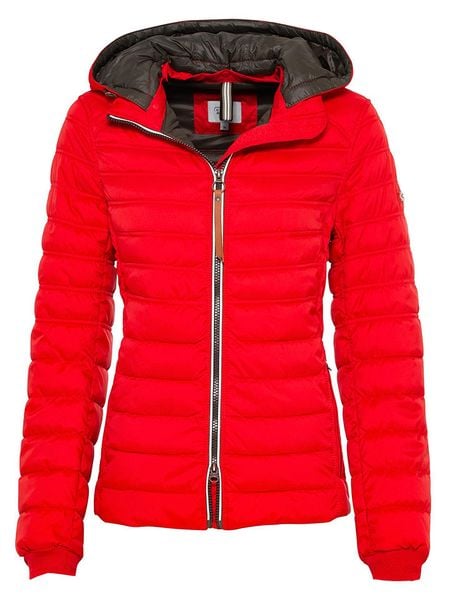 Camel Active Kurtka pikowana w kolorze czerwonym rozmiar: 44. Czerwone kurtki damskie Camel Active, bez wzorów, ze skóry, bez kaptura. Za 377.74 zł.