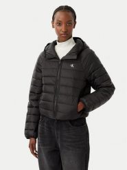 Calvin Klein Jeans Kurtka przejściowa LV047G505G Czarny Regular Fit. Czarne kurtki damskie Calvin Klein Jeans, s, bez wzorów, z jeansu, bez kaptura. Za 849.99 zł.