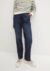 Dżinsy Straight z gumką w talii, high waist (2 pary). Niebieskie jeansy damskie bonprix, z podwyższonym stanem. Za 169.99 zł.
