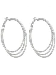 MENTHE À L'O Posrebrzane kolczyki-kreole rozmiar: onesize. Szare kolczyki damskie MENTHE À L'O, posrebrzane. Za 113.10 zł.