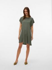 Vero Moda Sukienka w kolorze khaki rozmiar: S. Brązowe sukienki damskie Vero Moda, bez wzorów, bez ramiączek. Za 88.64 zł.