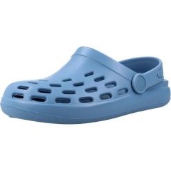 Sandały IGOR S10326 Niebieski. Niebieskie sandały damskie IGOR, bez wzorów, z gumy, bez obcasa, bez zapięcia. Za 130.99 zł.