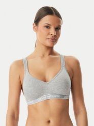 Emporio Armani Underwear Biustonosz sportowy EW000447 AF19026 O8002 Szary. Szare biustonosze sportowe damskie Emporio Armani Underwear, bez wzorów, z bawełny. Za 213.99 zł.