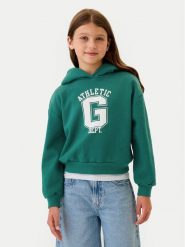 Gap Bluza 546157-00 Zielony Relaxed Fit. Zielone bluzy dziewczęce GAP, bez wzorów, z bawełny, bez ramiączek, bez kaptura. Za 149.99 zł.