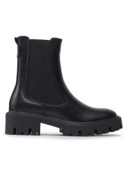 ONLY Shoes Sztyblety Onlbetty-1 15272047 Czarny. Czarne botki damskie ONLY SHOES, ze skóry, bez obcasa, na płaskiej podeszwie, bez zapięcia. Za 269.99 zł.