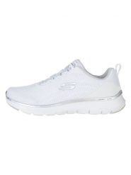 Skechers Sneakersy "Flex Appeal 5.0 Uptake" w kolorze białym rozmiar: 36. Białe obuwie sportowe damskie Skechers, z materiału, bez zapięcia. Za 263.53 zł.
