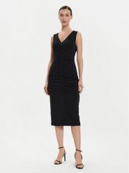 Joseph Ribkoff Sukienka koktajlowa 241205 Czarny Slim Fit. Czarne sukienki damskie Joseph Ribkoff, bez wzorów, z syntetyku, wizytowe, bez ramiączek. Za 419.99 zł.