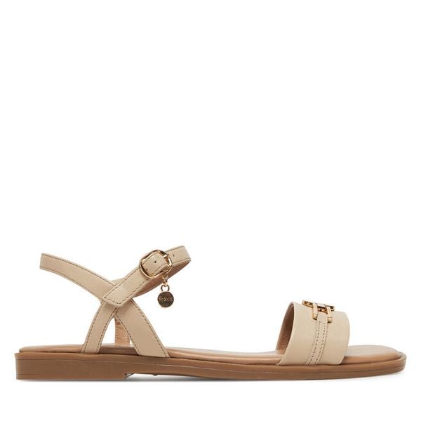 Sandały MEXX. Brązowe sandały damskie Mexx, bez wzorów, bez obcasa, na płaskiej podeszwie, bez zapięcia. Za 229.99 zł.