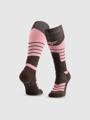 4F Skarpety narciarskie damskie - brązowe 35-38. Brązowe skarpetki damskie 4F, bez wzorów. Za 79.99 zł.