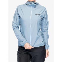 Kurtka przeciwdeszczowa damska Inov-8 Stormshell FZ V2. Niebieskie kurtki damskie Inov-8, bez wzorów, bez kaptura. Za 461.99 zł.