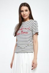 T-shirt damski w paski Olga WEEKEND MAX MARA. T-shirty damskie Weekend Max Mara, xl, bez wzorów, bez kołnierzyka. W wyprzedaży za 423.20 zł.