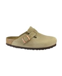 Kapcie Birkenstock Boston Sfb Leoi Damskie. Brązowe kapcie damskie Birkenstock, z materiału. Za 585.45 zł.