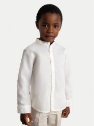 Mayoral Koszula 3118 Biały Regular Fit. Białe koszule chłopięce Mayoral, bez wzorów, z bawełny, bez kołnierzyka, bez ramiączek. Za 119.99 zł.