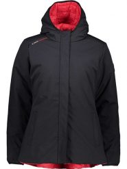 Peak Mountain Dwustronnna kurtka zimowa w kolorze czarno-czerwonym rozmiar: S. Czarne kurtki damskie Peak Mountain, na zimę, m, bez wzorów, z puchu, bez kaptura. Za 291.64 zł.