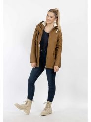 Schmuddelwedda Kurtka przeciwdeszczowa w kolorze jasnobrązowym rozmiar: XL. Brązowe kurtki sportowe damskie Schmuddelwedda, xl, bez wzorów, bez kaptura. Za 289.88 zł.