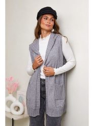 Soft Cashmere Kardigan w kolorze szarym rozmiar: 34/36. Szare kardigany damskie Soft Cashmere, bez wzorów. Za 87.81 zł.