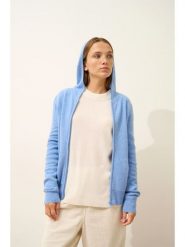 Just Cashmere Kaszmirowy kardigan "Debbie" w kolorze błękitnym rozmiar: M. Niebieskie kardigany damskie Just Cashmere, m, bez wzorów, z kaszmiru. Za 413.99 zł.