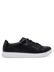 Skechers Sneakersy BOBS D'Vine - Instant Delight 114456/BLK Czarny. Czarne obuwie sportowe damskie Skechers, ze skóry, bez zapięcia. Za 179.99 zł.