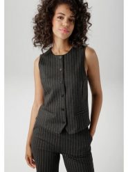 Aniston Kamizelka w kolorze czarnym rozmiar: 38. Czarne kamizelki damskie Aniston, bez wzorów, bez kaptura. Za 76.45 zł.