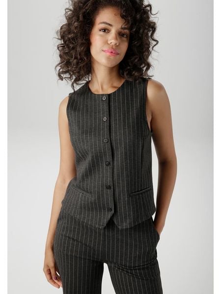 Aniston Kamizelka w kolorze czarnym rozmiar: 38. Czarne kamizelki damskie Aniston, bez wzorów, bez kaptura. Za 82.64 zł.