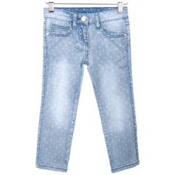 Primigi Jeansy Dziewczęce 104 Niebieski. Niebieskie jeansy dziewczęce Primigi, z jeansu. W wyprzedaży za 105.00 zł.
