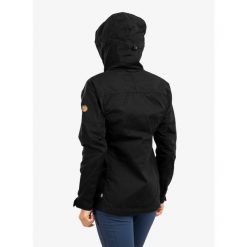 Kurtka trekkingowa damska Fjallraven Kaipak Jacket. Czarne kurtki damskie Fjällräven, bez wzorów, bez kaptura. Za 860.99 zł.