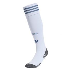 Getry wyjazdowe Włochy 26. Niebieskie legginsy sportowe damskie Adidas, l, bez wzorów, z bawełny, na fitness i siłownię. Za 99.95 zł.