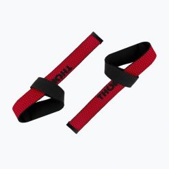 Paski do podnoszenia ciężarów THORN FIT Lifting Straps Anti-Slip red. Czerwone paski damskie THORN FIT, bez wzorów. Za 52.99 zł.