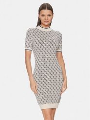 Guess Sukienka codzienna W3YK39 Z37K0 Écru Bodycon Fit. Sukienki damskie Guess, z aplikacjami, z wiskozy, bez ramiączek. Za 419.99 zł.
