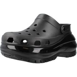 Tenisówki Crocs Model Classic Mega Crush Clog Kolor Czarny. Czarne klapki damskie Crocs, bez wzorów, z gumy, bez zapięcia. W wyprzedaży za 304.30 zł.