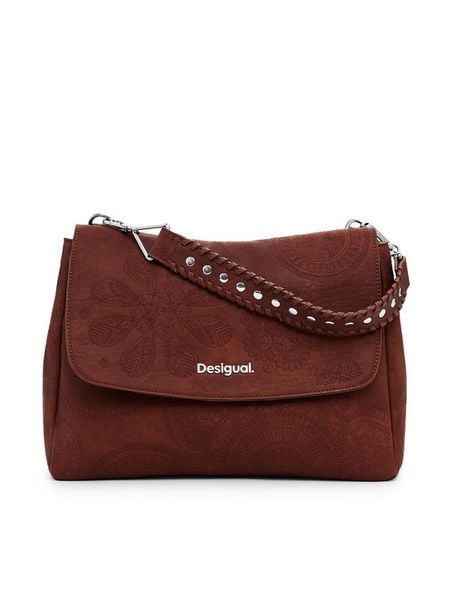 Desigual Torebka 25SAXPA8 Brązowy. Brązowe torebki klasyczne damskie Desigual, ze skóry, bez dodatków. Za 169.99 zł.