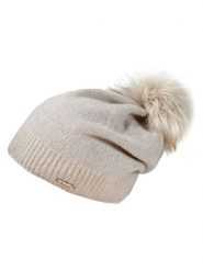 Capo Czapka dzianinowa w kolorze beżowym rozmiar: onesize. Brązowe czapki damskie Capo, bez wzorów, z dzianiny. Za 194.15 zł.