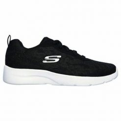 Obuwie Sportowe Damskie Skechers Floral Mesh Lace Up Czarny. Czarne obuwie sportowe casual damskie Skechers, z meshu. Za 219.99 zł.