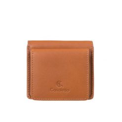 Mały portfel damski Canaletto ze skóry licowej PD1008s108. Brązowe portfele damskie bez wzorów, ze skóry. Za 125.00 zł.